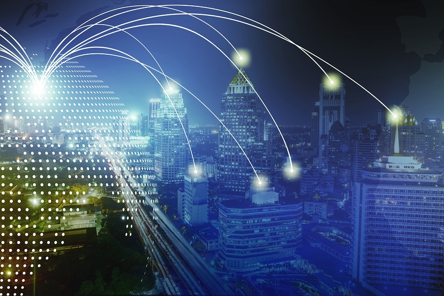 Abstract photo representing wireless technology