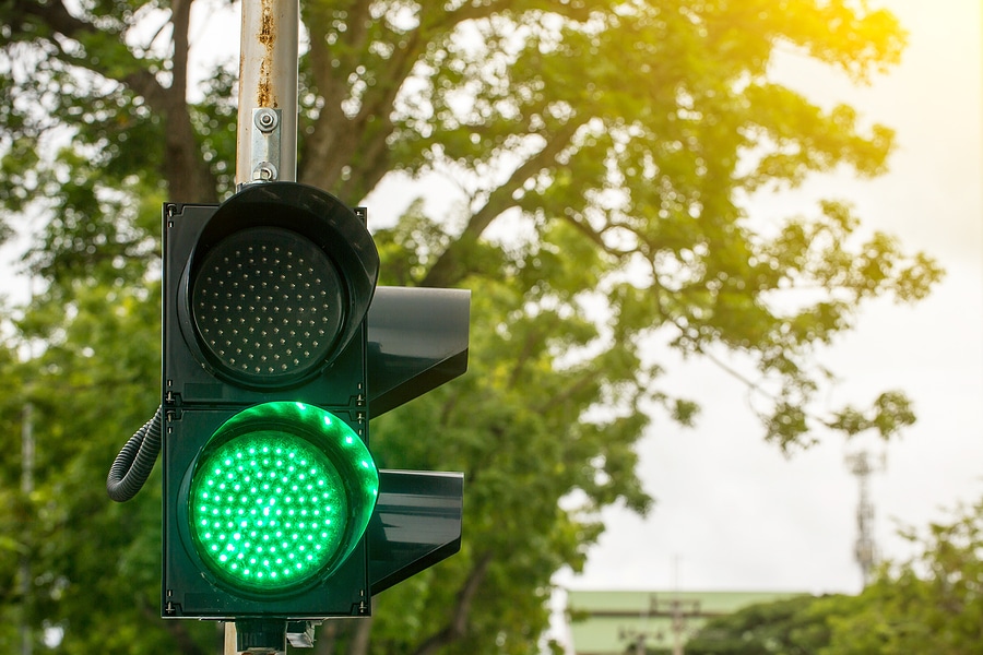 Green traffic light