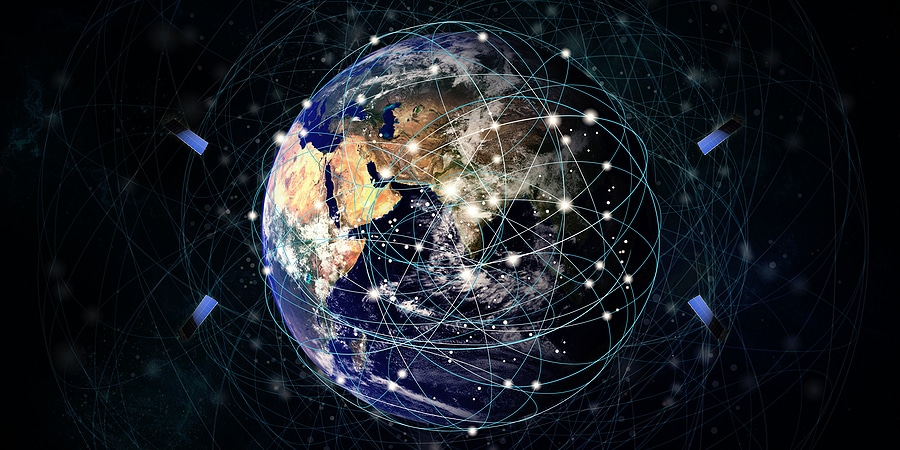 Satellites orbiting Earth