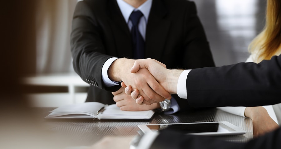 People shaking hands