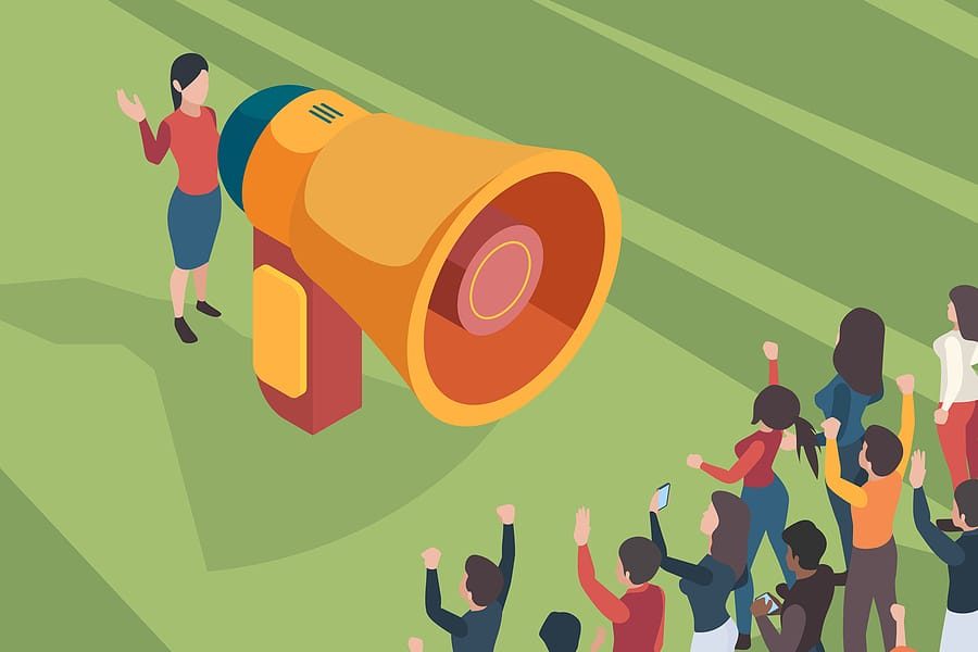 Megaphone cartoon