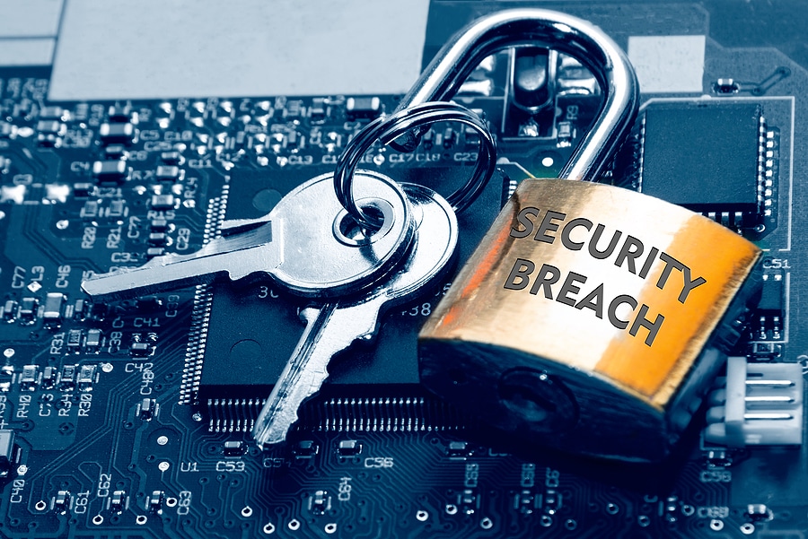 Picture representing the concept of a security breach