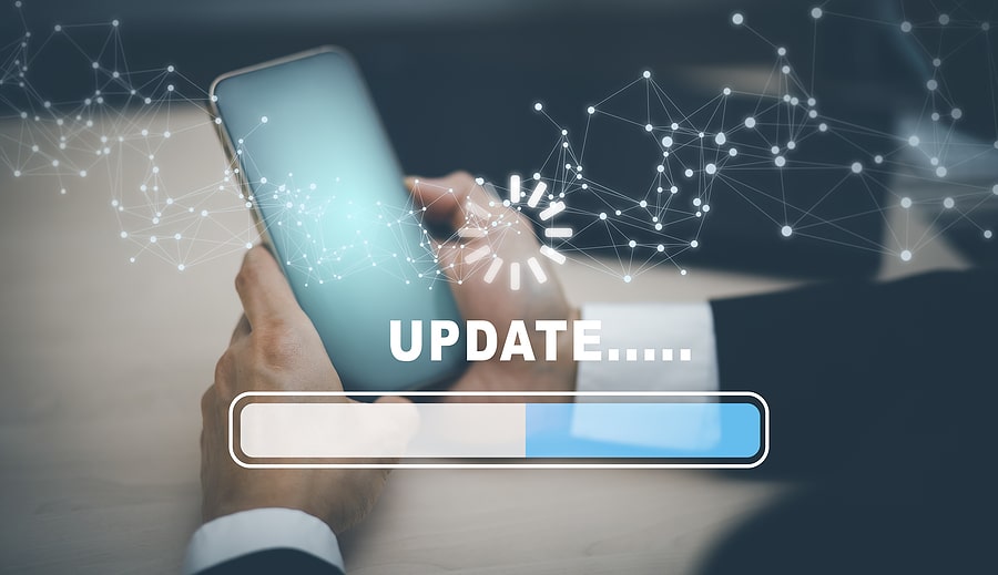 Photo representing the concept of "update"
