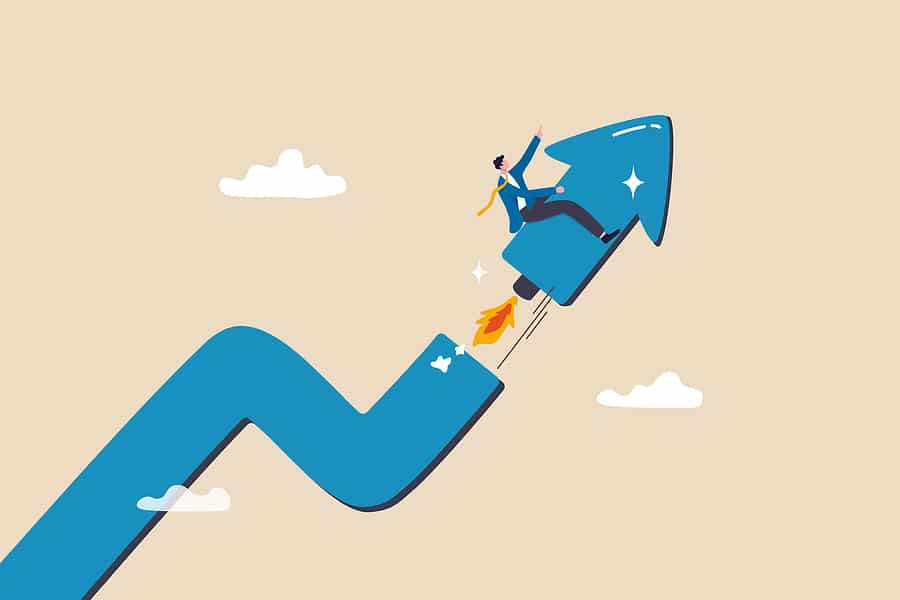 Image of an arrow going upwards