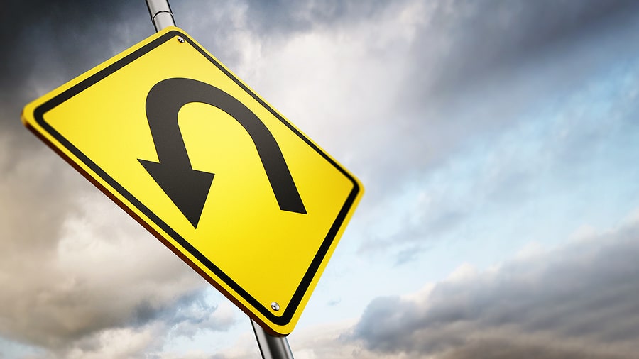 U Turn Road Sign