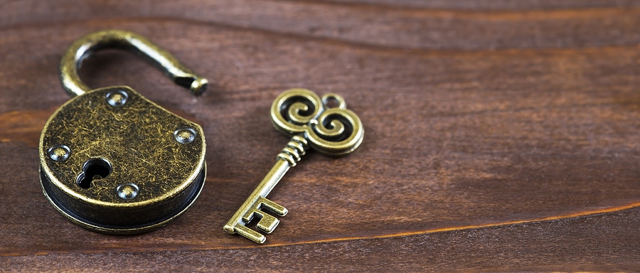Photo of an open padlock
