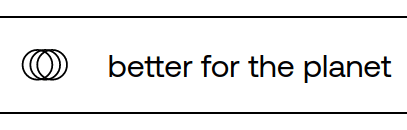 Screenshot from REALLY's website with the text 'better for the planet'