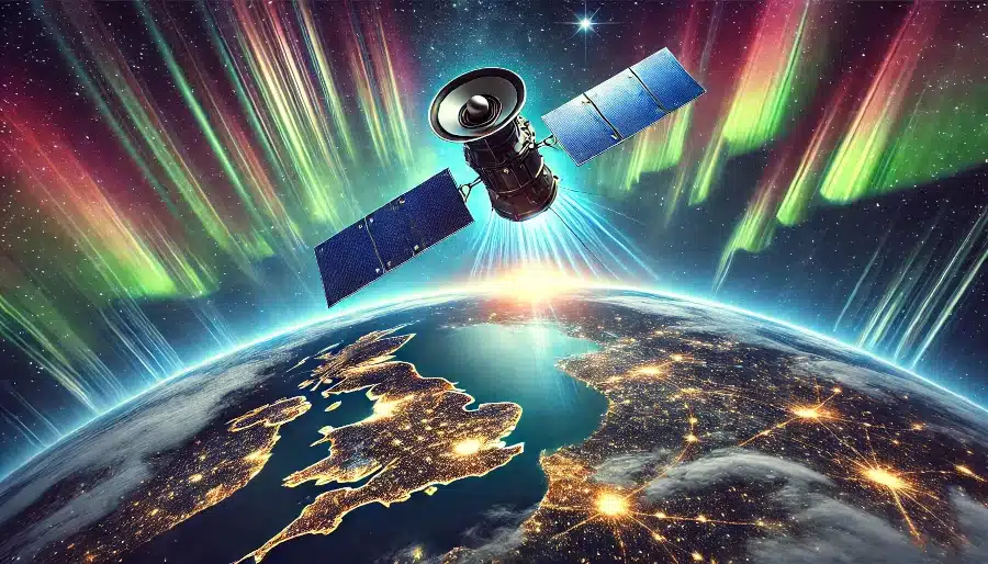 Satellite over Earth