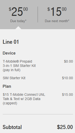 t mobile $15 prepaid plan