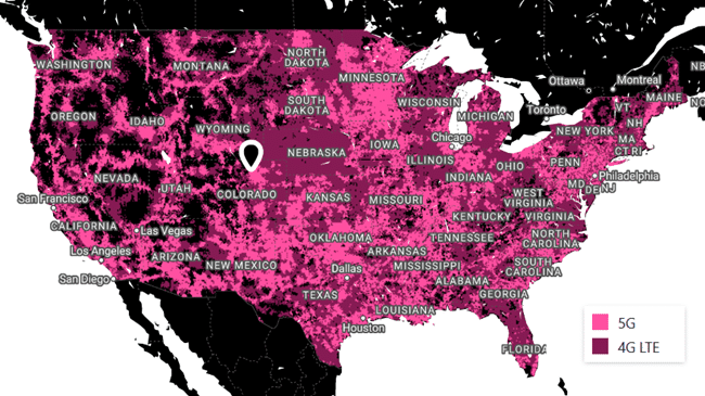 T Mobile 4g Coverage Map - World Map