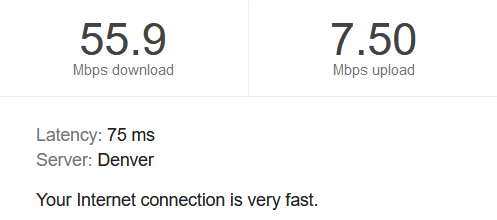 verizon speed check