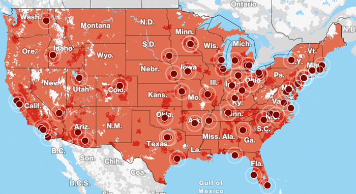 Xfinity Mobile 5G - Coverage Maps & Phones | Coverage Critic