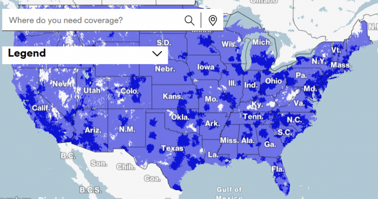 Visible Mobile Coverage Map